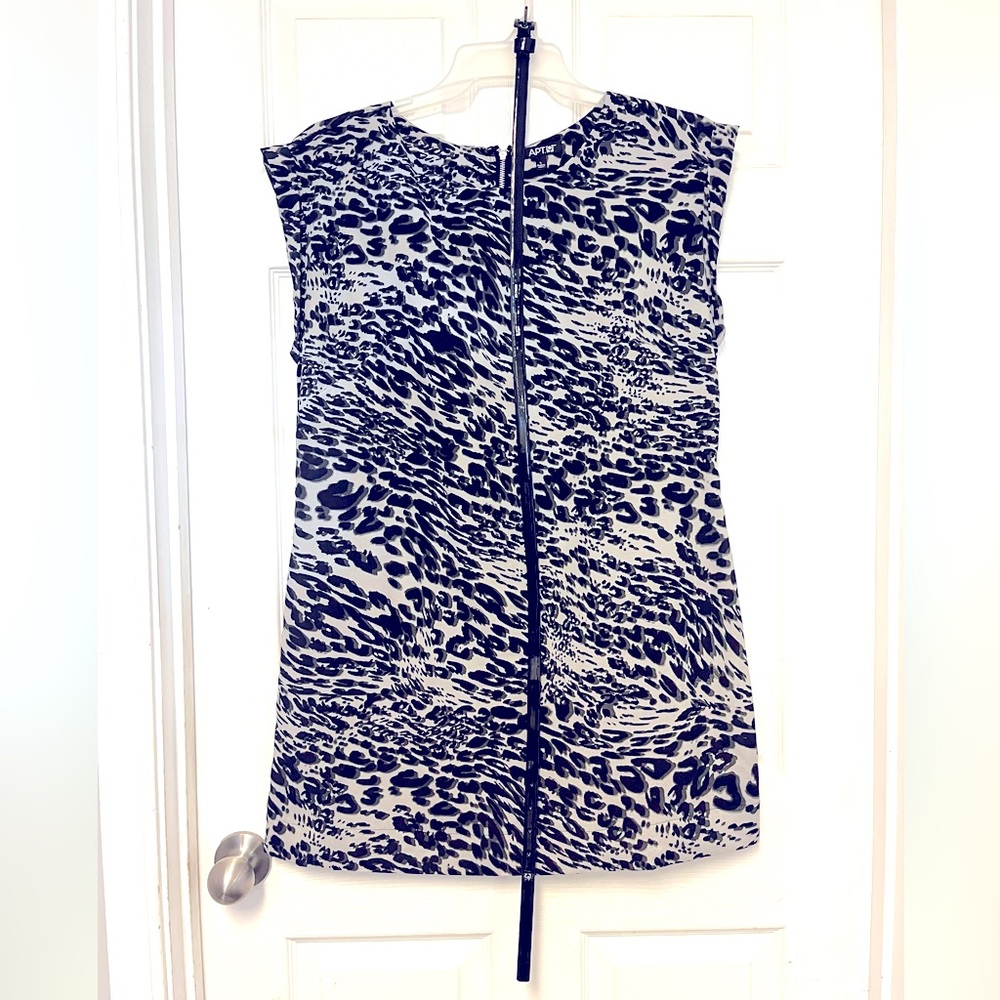 Black and Gray Animal Print Dress